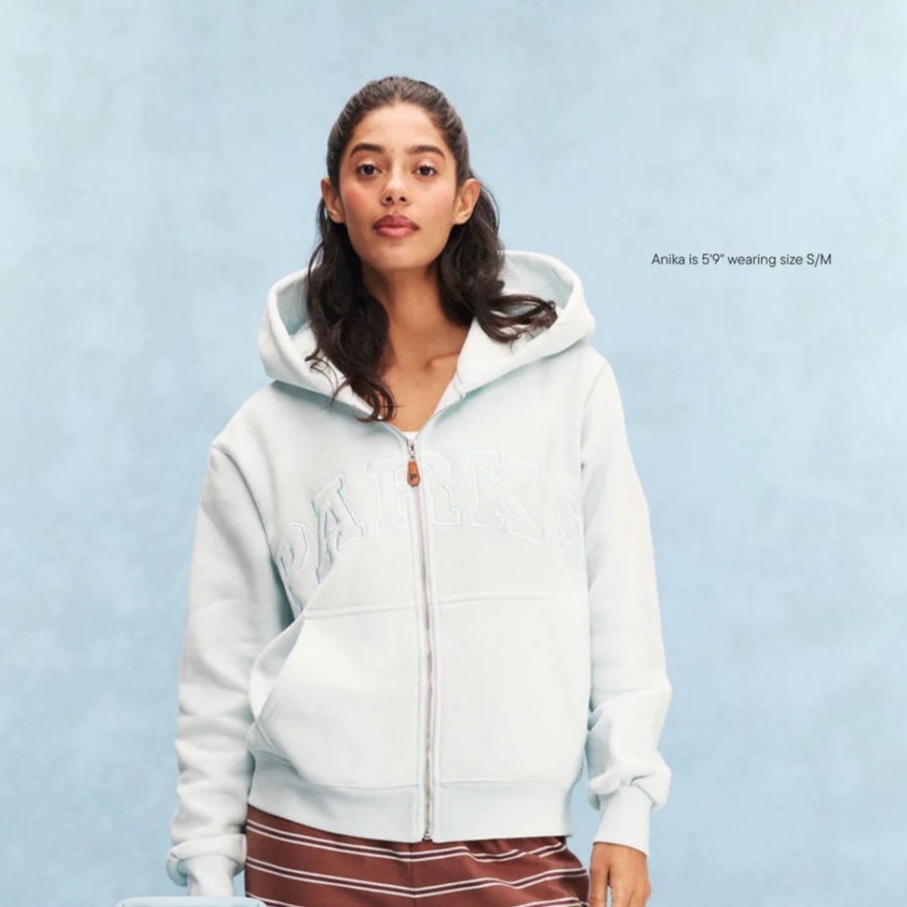Best Easter basket surprise! Authentic NWT PARKE Varsity Zip-Up Hoodie